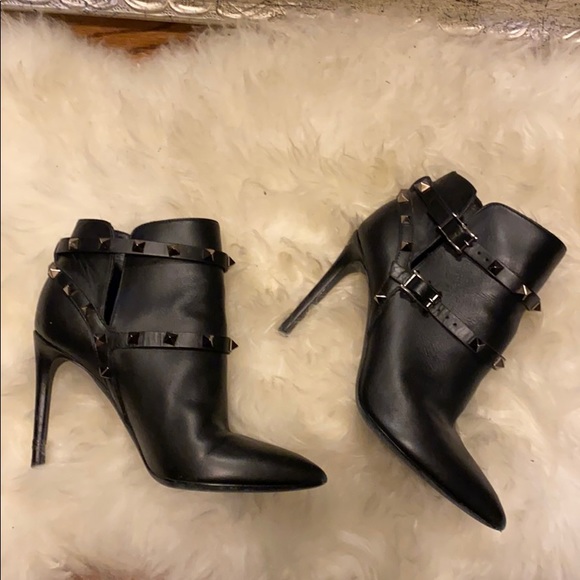 valentino rockstud booties